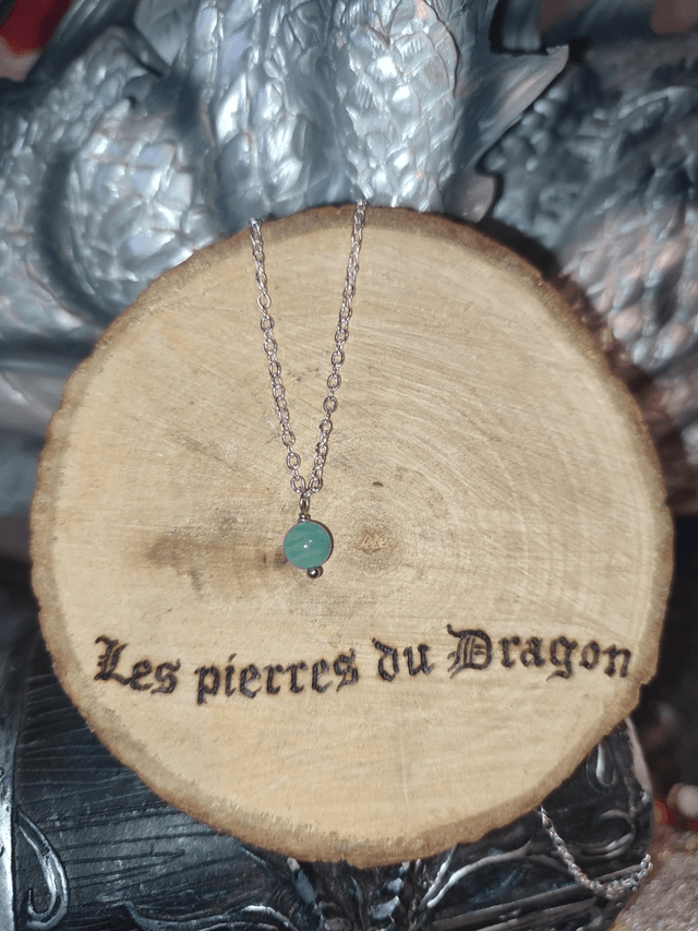 Collier fin amazonite 