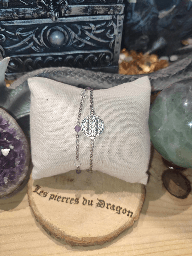 Bracelet double fleur de vie