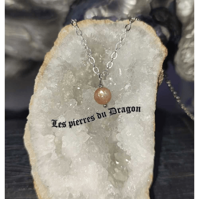collier fin pierre de soleil