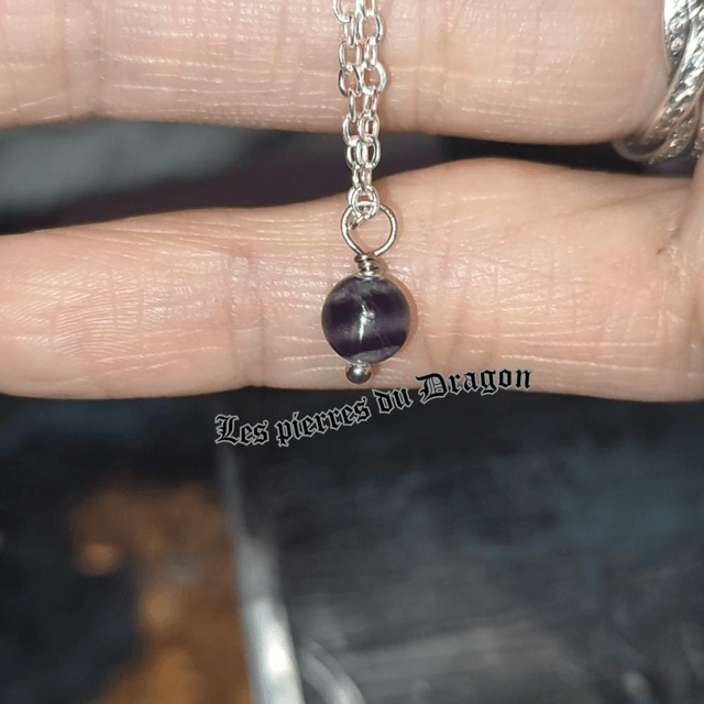 Collier fin fluorine 