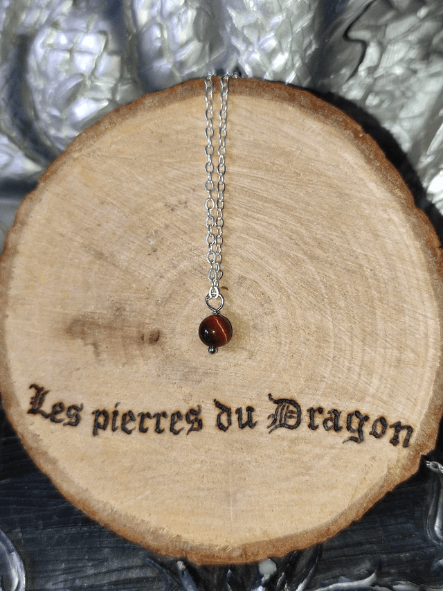 collier fin oeil de taureau