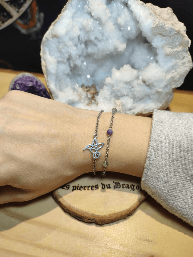 bracelet double colibri