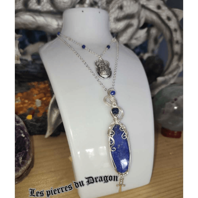 Talisman Renaissance Egyptienne- scarabée égyptien et croix de Hank
