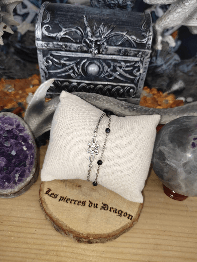 Bracelet double élégance noire