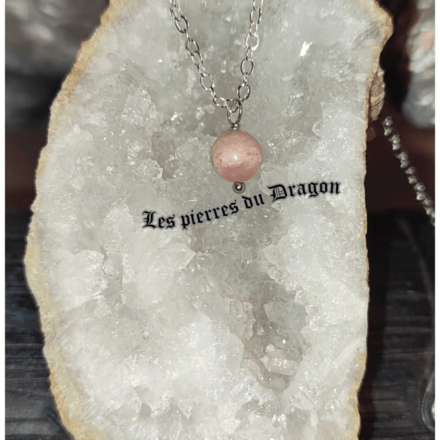 collier fin rhodocrosite