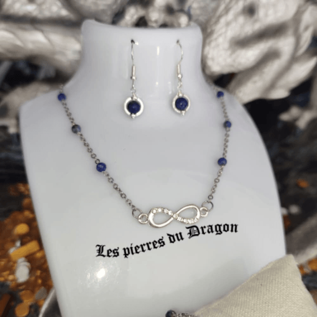 Éclat d’Infini - collier, bracelet et boucles d'oreilles