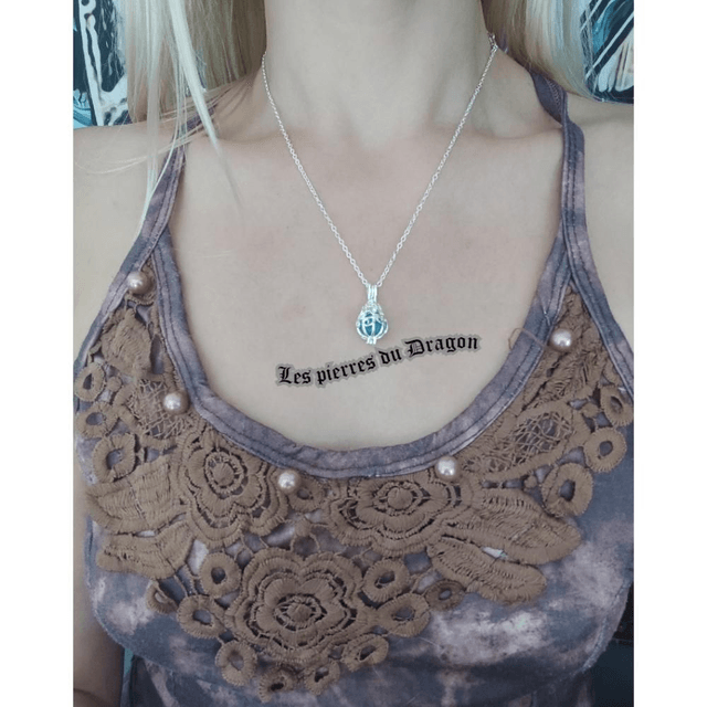 collier apatite bleue