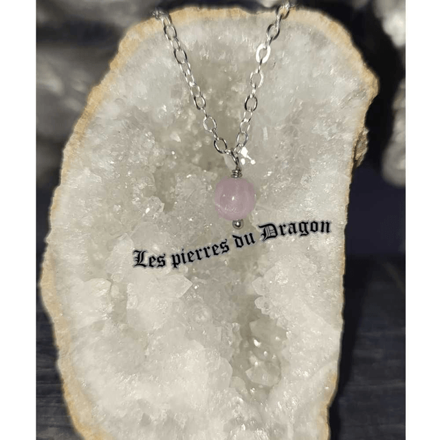 collier fin kunzite