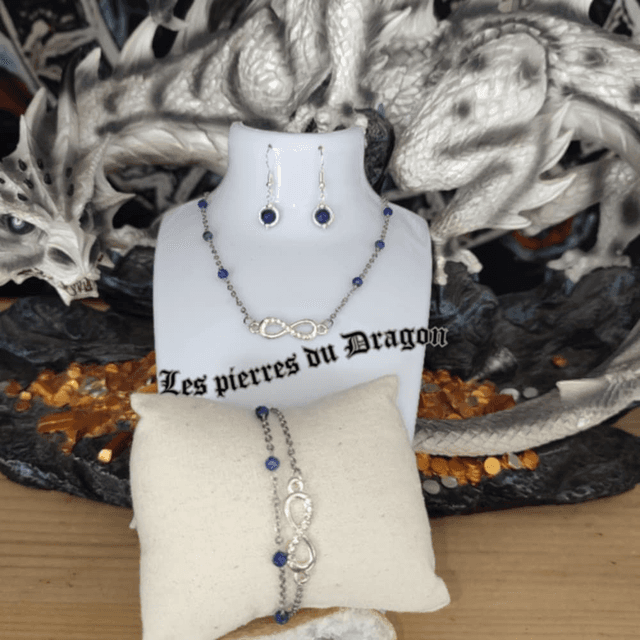 Éclat d’Infini - collier, bracelet et boucles d&#039;oreilles